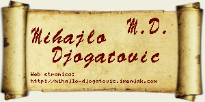 Mihajlo Đogatović vizit kartica